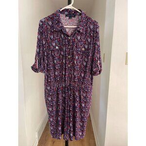 EUC Tommy Hilfiger Romper Blue Floral